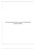 RN VATI Fundamentals, RN ATI Fundamentals, ATI Fundamentals Proctored (Exams, Assessments, Test Preps, Reviewed Study guides) Answered & Updated .