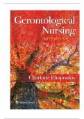 Gerontological Nursing 10th Edition Eliopoulos Test Bank All Chapters ISBN-13978-1975161002