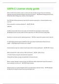USPA C License study guide Study Guide With Correct Answers Graded A+