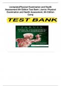 Test Bank Physical Examination and Health Assessment, 9th Edition by Carolyn Jarvis