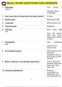 MedCa EXAM QUESTIONS AND ANSWERS.