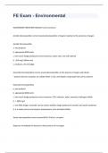 FE Exam - Environmental with correct answers 2023