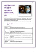 Grade 11 Geography November exam notes paper 1 & 2