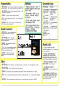 Eduquas GCSE English an inspector calls revision 