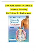 Moore's Clinically Oriented Anatomy 9th Edition Test Bank By Dalley & Agur, All Chapters 1 to 10 Covered, ISBN: 9781975154066, Verified Edition