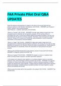 FAA Private Pilot Oral Q&A  UPDATES