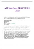 ATI Med-Surg PRACTICE A 2019