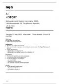 Aqa AS History 7041/2O QUESTION PAPER May2023