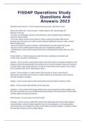 FISDAP Operations Study Questions And Answers 2023