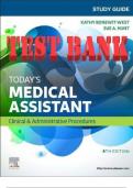 Today's Medical Assistant Clinical & Administrative Procedures 4th Edition by Kathy Bonewit-West and Sue Hunt MA  Test Bank