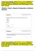  Portage LearningBIOD 152AP2 Module 1 Exam Module 1 Exam- Requires Respondus LockDown Browser: Essential Human Anatomy and Physiology II with Lab- Correll