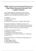 NBRC Practice Test #2 (Second Practice Test - High Missed Questions) Questions With Complete Solutions