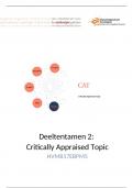 Critically Appraised Topic (CAT) Module 5 Deeltentamen 2