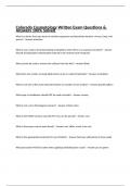 Colorado Cosmetology Written Exam Questions & Answers 100% Solved 