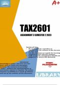 TAX2601 Assignment 3 Semester 2 2023