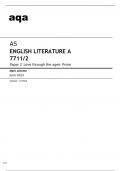 Aqa AS English Literature A 7711/2 QUESTION PAPER and MARK SCHEME June2023 100% FINAL.