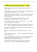 AAMA Pharmacology Exam – Q&A