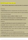 OB Pediatric Paramedic FISDAP study guide Questions and Answers (2023 / 2024) (Verified Answers)