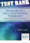 Kielhofner's Research in Occupational Therapy Methods of Inquiry for Enhancing Practice 2nd Edition Test Bank