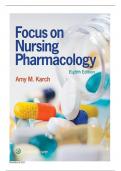 Test Bank Focus on Nursing Pharmacology 8th Edition Test bank by Amy Karch||ISBN NO-10 1975100964,ISBN NO-13 978-1975100964 |Chapter 1-59 | Complete Guide A+|Latest Update 