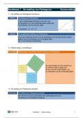 Samenvatting Pienter OH 3 D - leerwerkboek deel I - Wiskunde, De stelling van Pythagoras