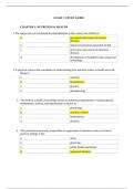  NURSING 2058 EXAM 1: STUDY GUIDE CHAPTER 1: NUTRITION & HEALTH