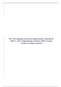 RN ATI capstone proctored comprehensive assessment 2019 A /ATI Comprehensive Practice 2019 A Latest version (Verified Answers)