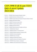 CON 3990 FAR Exam TEST  Q&A Latest Update  2023/2024