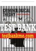 Test Bank For Criminological Theory: A Brief Introduction 4th Edition All Chapters - 9780137617722