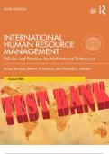 International Human Resource Management Test Bank