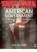 American Government Constitutional Democracy Under Pressure, 1e Cal Jillson Test Bank