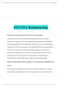 OT/OTA Relationship Qns $ Ans