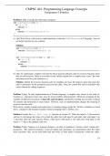 CMPSC 461: Programming Language Concepts Assignment 5 Solutions