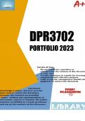 DPR3702 Portfolio (DETAILED ANSWERS) Semester 2 2023 - DUE 2 October 2023