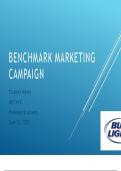 MKT 415 Topic 8 Assignment; Benchmark - Marketing Campaign