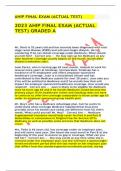 2023 AHIP FINAL EXAM (ACTUAL TEST) GRADED A+