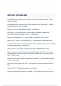 INITIAL RYAN AIR QUESTIONS & ANSWERS 2023 with complete solutions ( A+ GRADED 100% VERIFIED)