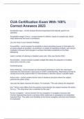   CUA Certification Exam With 100% Correct Answers 2023