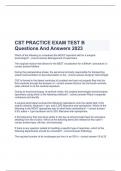 CST PRACTICE EXAM TEST B Questions And Answers 2023