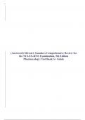 (Answered) Silvestri: Saunders Comprehensive Review for the NCLEX-RN® Examination, 5th Edition Pharmacology; Test Bank A+ Guide.