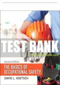 Test Bank For Basics of Occupational Safety, The 2nd Edition All Chapters - 9780133496079