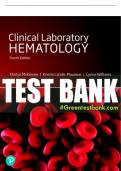 Test Bank For Clinical Laboratory Hematology 4th Edition All Chapters - 9780134709369