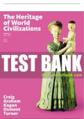 Test Bank For Heritage of World Civilizations, The, Volume 2 10th Edition All Chapters - 9780137500581