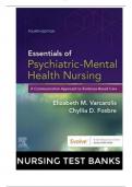 Test Bank For Essentials of Psychiatric Mental Health Nursing A Communication Approach to Evidence-Based Care 4th Edition by Elizabeth M. Varcarolis, Chyllia D Fosbre 9780323625111 Chapter 1-28 Complete Guide.