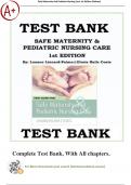 Test Bank For Safe Maternity And Pediatric Nursing Care 1st Edition by Palmer All Chapter 1-40|Complete Guide A+