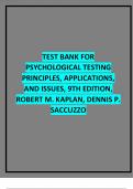  TEST BANK FOR PSYCHOLOGICAL TESTING PRINCIPLES, APPLICATIONS, AND ISSUES, 9TH EDITION, ROBERT M. KAPLAN, DENNIS P. SACCUZZO.pdf