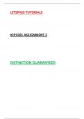 QUESTIONS AND  ANSWERS TO IOP1501 ASSIGNMENT 2..GUARANTEED DISTINCTION.SEARCHABLE DOCUMENT