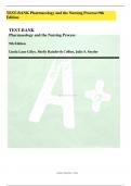 TEST-BANK Pharmacology and the Nursing Process=9th Edition Linda Lane Lilley, Shelly Rainforth Collins, Julie S. Snyder LEHNES PHARMACOLOGY FOR NURSING CARE 10TH EDITION BURCHUM TEST BANK NURSINGTB.COM Contents Chapter 01: The Nursing Process and Drug The