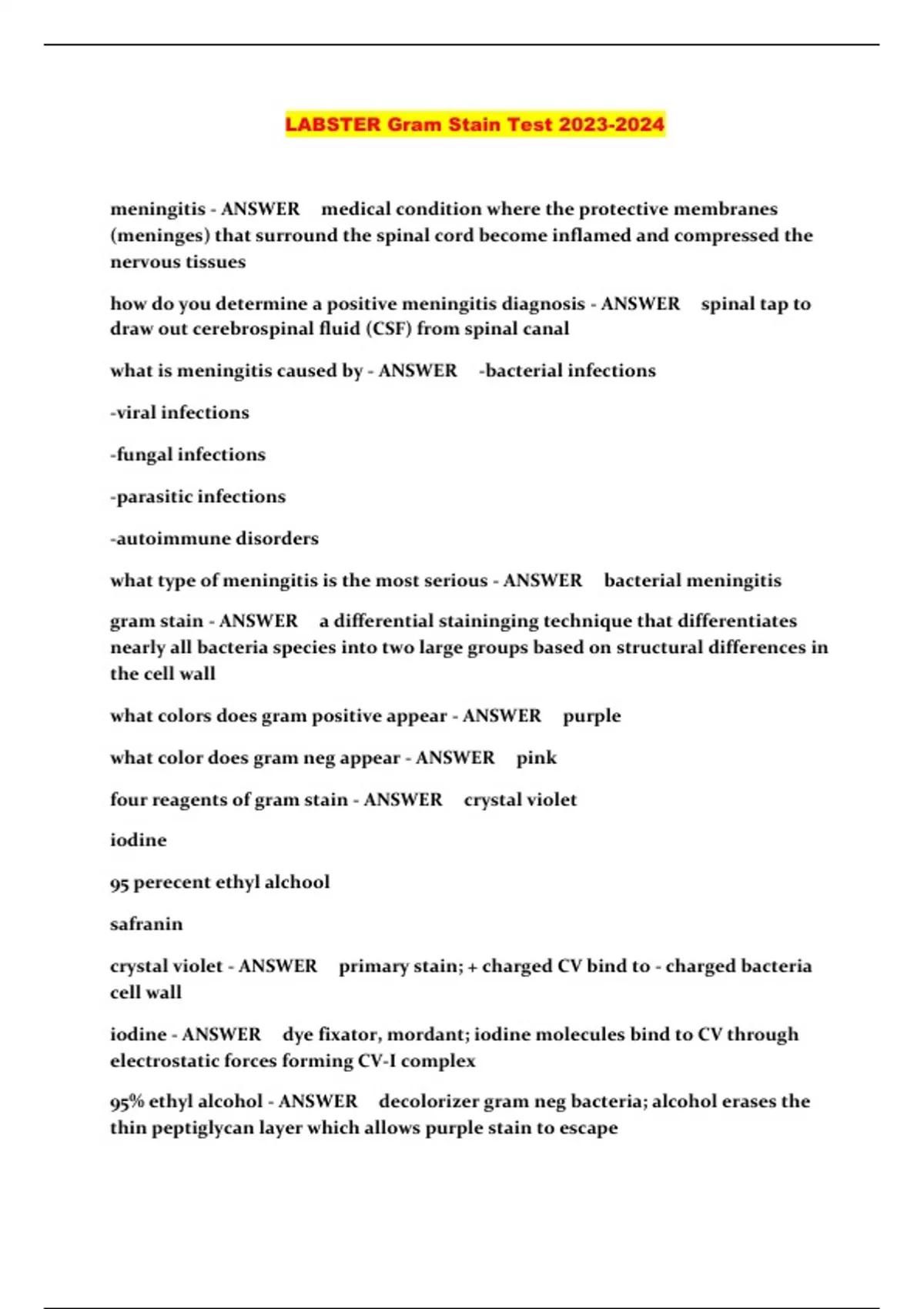 Labster Gram Stain Test Labster Gram Stain Stuvia Us