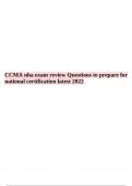 CCMA nha exam review Questions to prepare for national certification latest 2022-2023